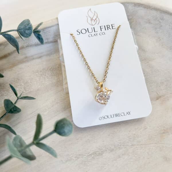 Soul Fire Clay Necklace - Airplane Sparkles